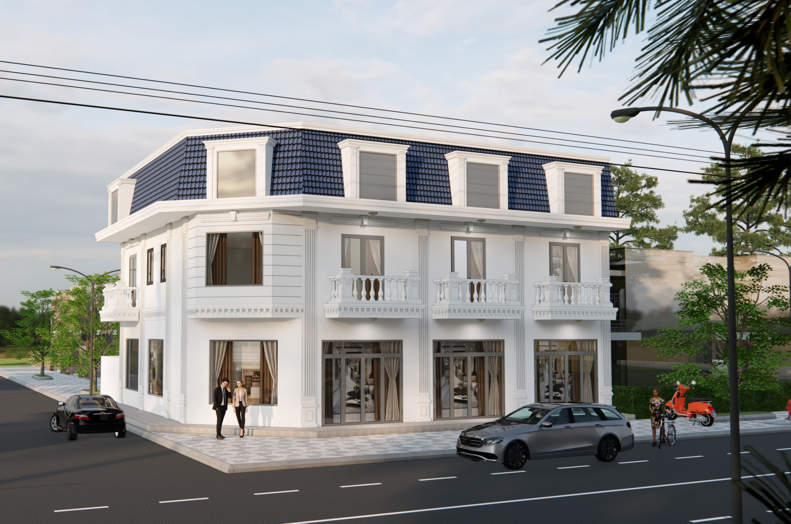 Nhà phố thiết kế Châu Âu- Kinh doanh mọi ngành nghề