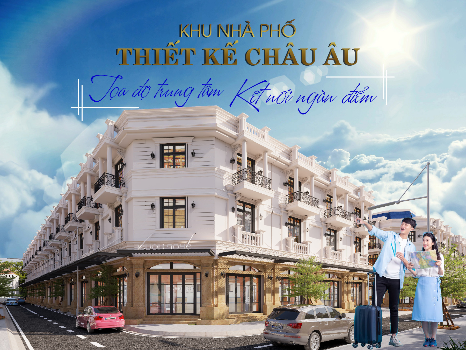 Khu nhà phố thiết kế Châu Âu-Khu đô thị bật nhất huyện Châu Thành